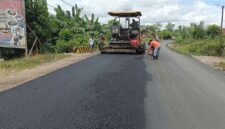 Foto: Proses pengerjaan di ruas jalan Bontang-Sangatta oleh BBPJN Kaltim.Foto by BBPJN Kaltim